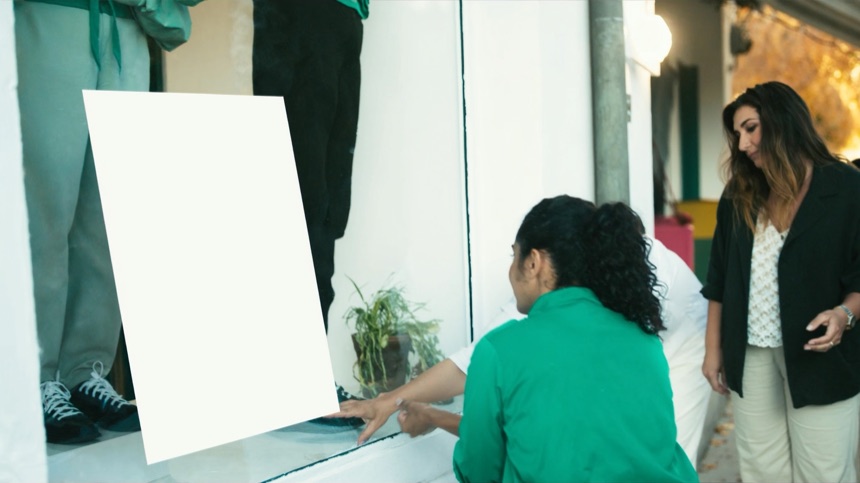 Comercio preparando su escaparate de otoño al arrancar el plan de marketing de Q4